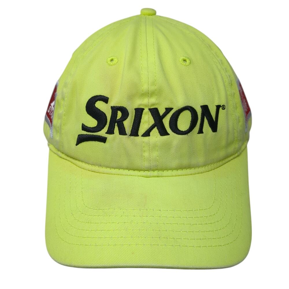 Srixon Tour Yellow Baseball Cap Green One Size Adjustable Embroidered 6 Panel